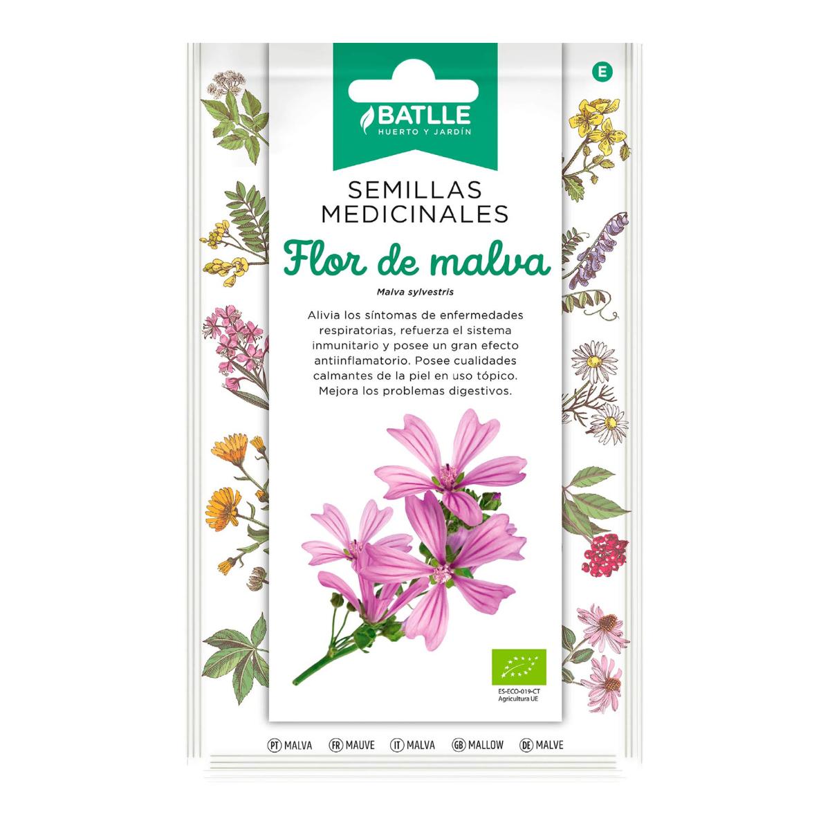 Semillas medicinales ecológicas de Flor de Malva Batlle