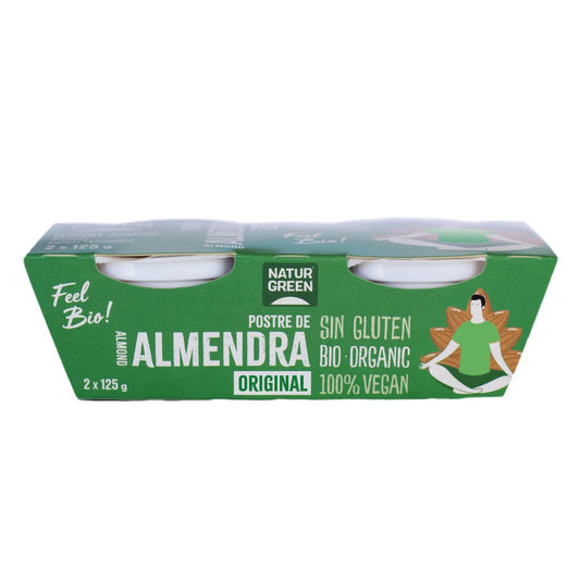 Postre de Almendra Vanilla NaturGreen, 2 X 125 g