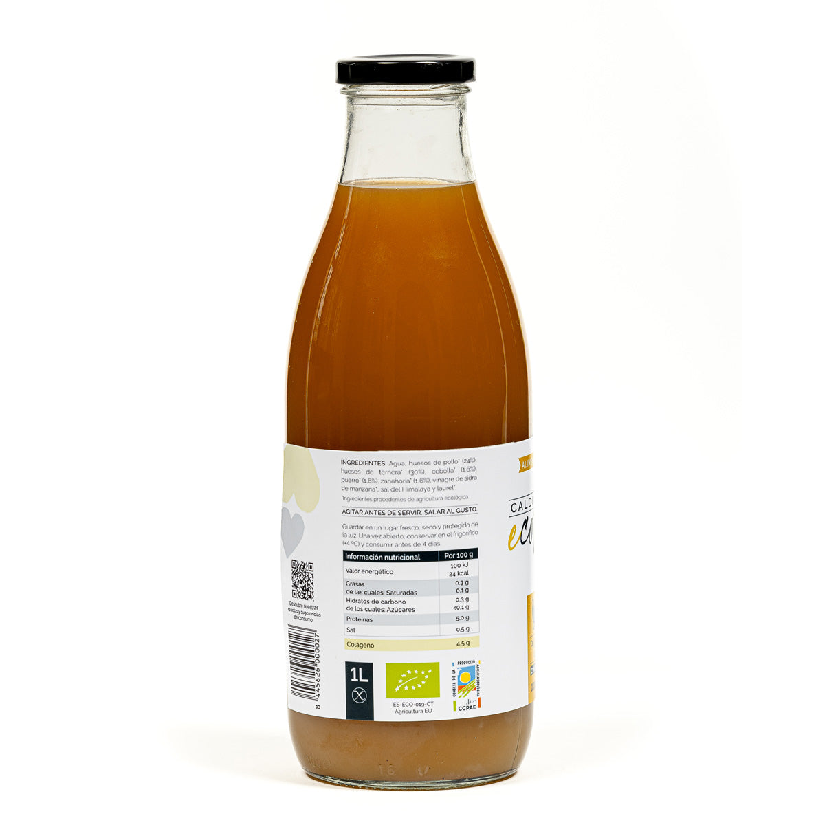 Caldo Huesos de Pollo y Ternera con verduras ecológico Ecolagen 1L