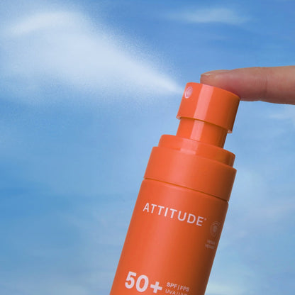 Mineral sunscreen Spray Face & Body SPF 50 Coco tropicale Attitude Sunly 75 ml