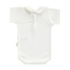 Body con cuello y manga corta beige Cambrass