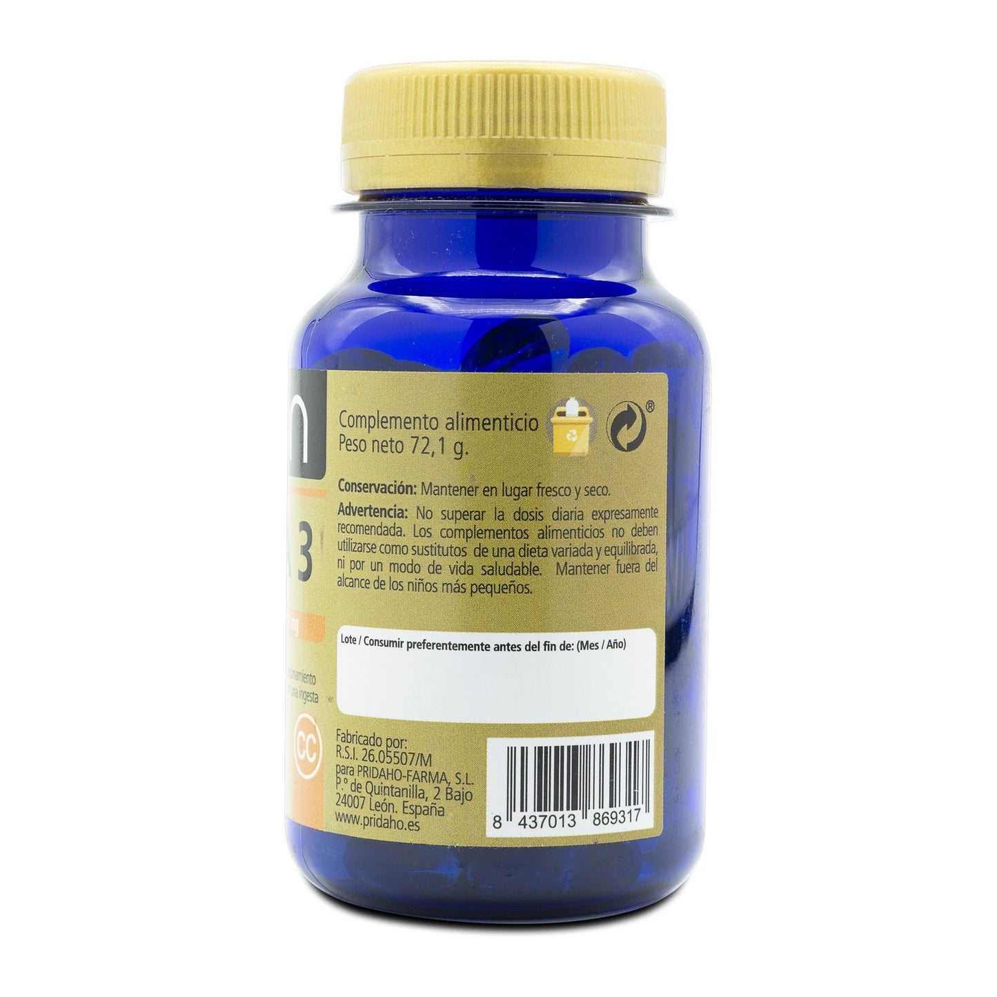 SANON Omega 3 100 cápsulas blandas de 721 mg