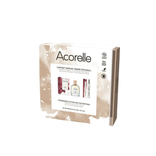 Set de Perfumes 100% de Origen Natural Fragancia Tendre Patchouli, Acorelle, 1x50ml + 1x10ml