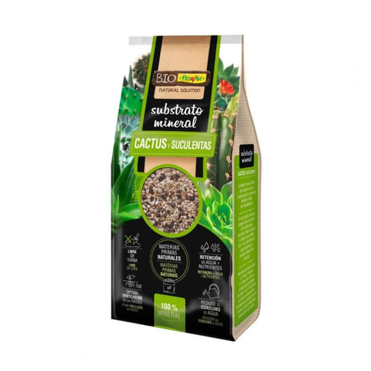 Sustrato mineral cactus Bio Flower 2,5 L
