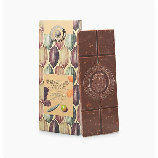 Chocolate con Leche con Almendra y Trufa* La Chinata 100 gr