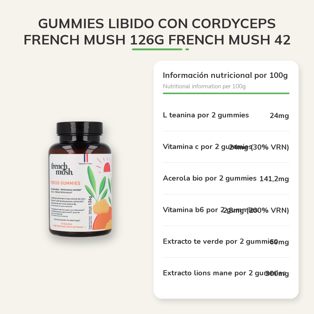 Información nutricional