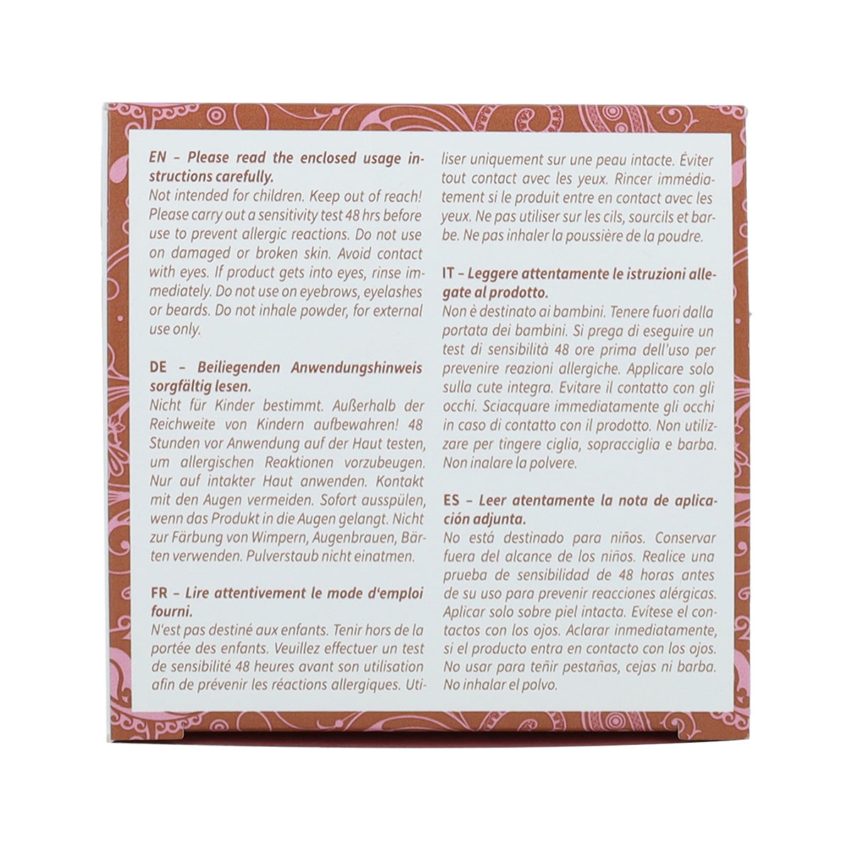 Tinte natural color castaño claro Khadi