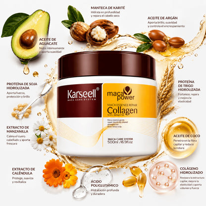 Set Mascarilla Colágeno + Aceite Karseell 500ml + 50ml