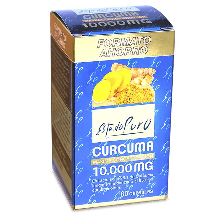 Pack 3x Estado Puro Cúrcuma Tongil  Formato Ahorro 80 Cápsulas