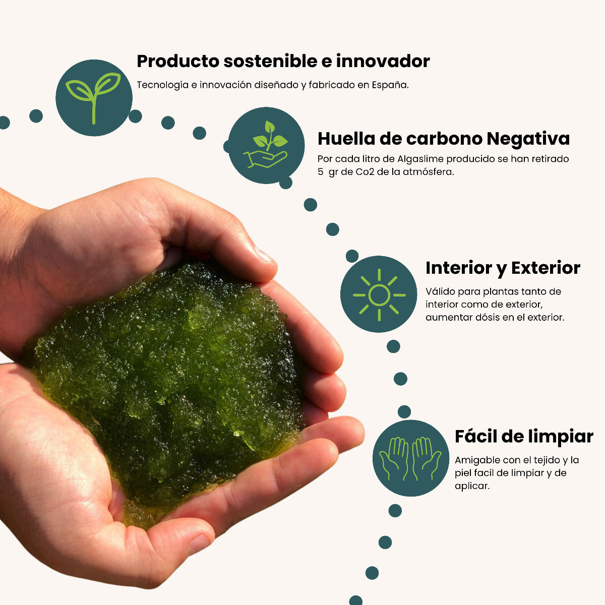 Pack 5x Gel de Riego para Plantas con Microalgas Vivas AlgaSlime 1l