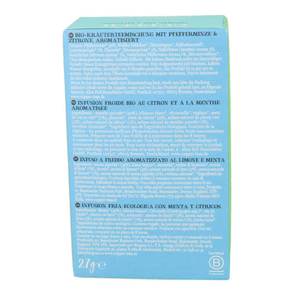 Infusion Fria De Menta Y Citricos Bio Cupper 10 Bolsas