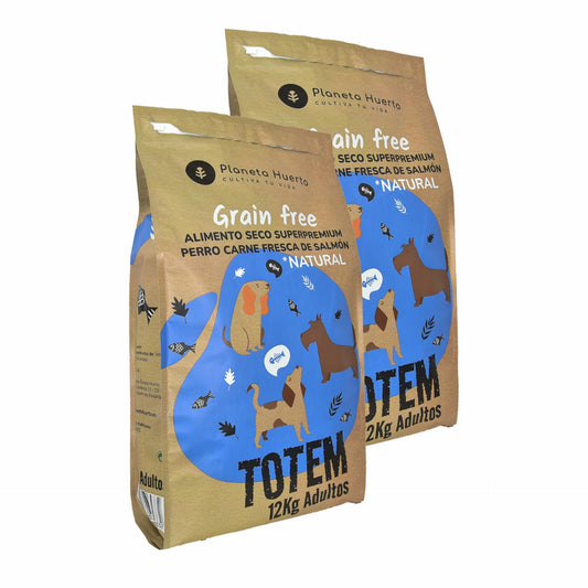 Pack 2 x Pienso Natural Grain Free Superpremium Salmón 12 kg Planeta Huerto