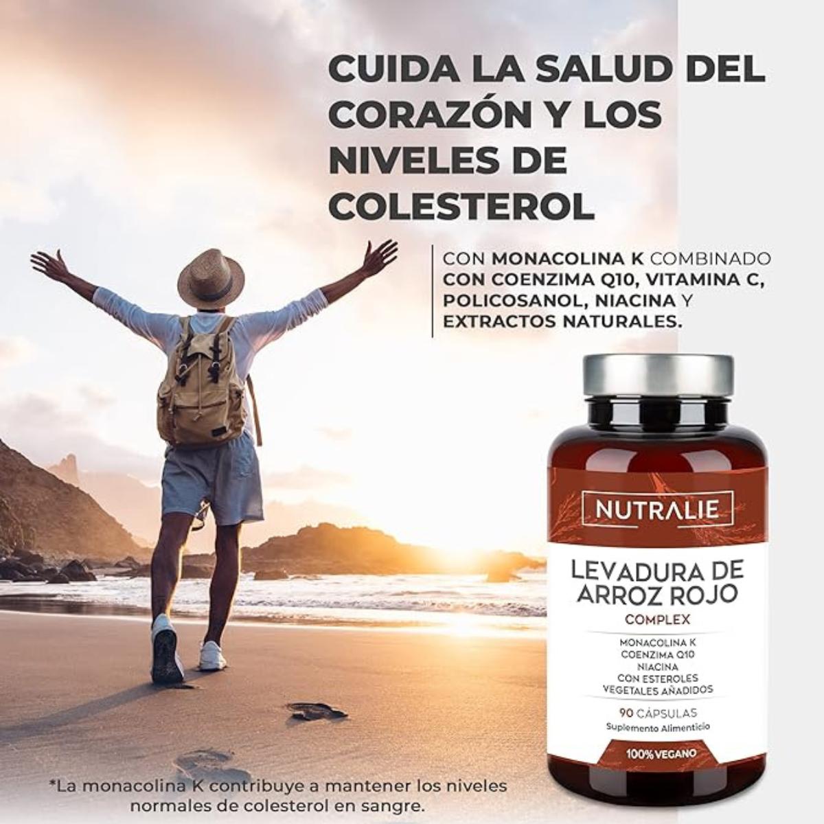 Pack 2x Nutralie Levadura de Arroz Rojo con 2,9mg Monacolina y Q10 90 Cápsulas