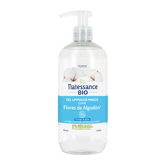 Jabón de manos Flor de Algodón Natessance 500 ml