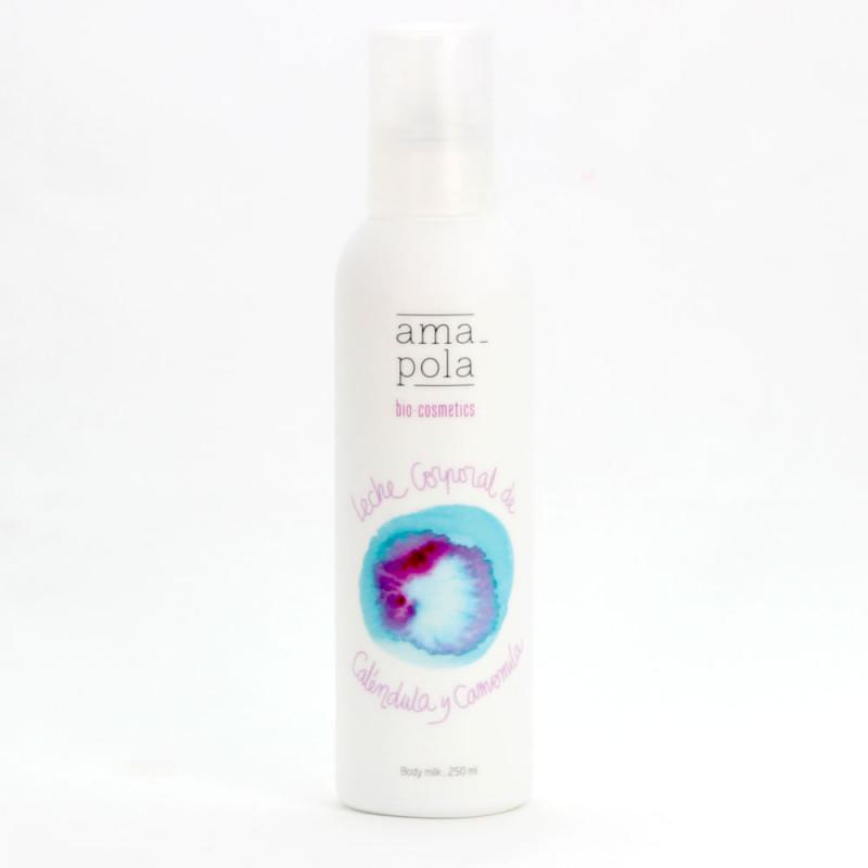 Leche corporal de caléndula y camomila Amapola Biocosmetics 250 ml