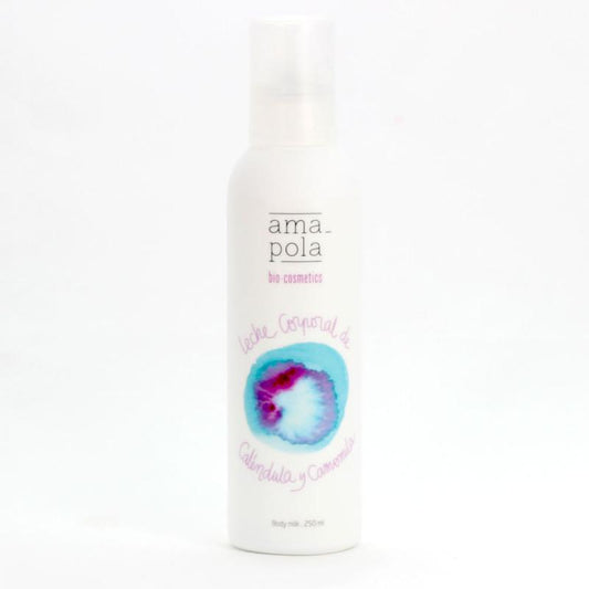 Leche corporal de caléndula y camomila Amapola Biocosmetics 250 ml
