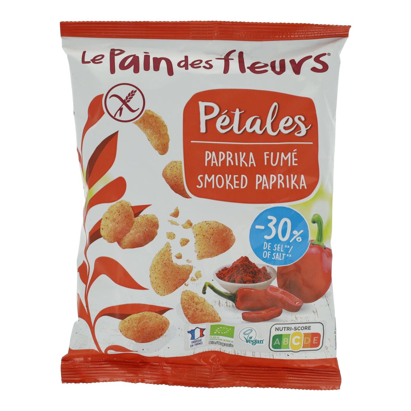 Chips Petálos Paprika Sin gluten Bio Le Pain des Fleurs 75 g