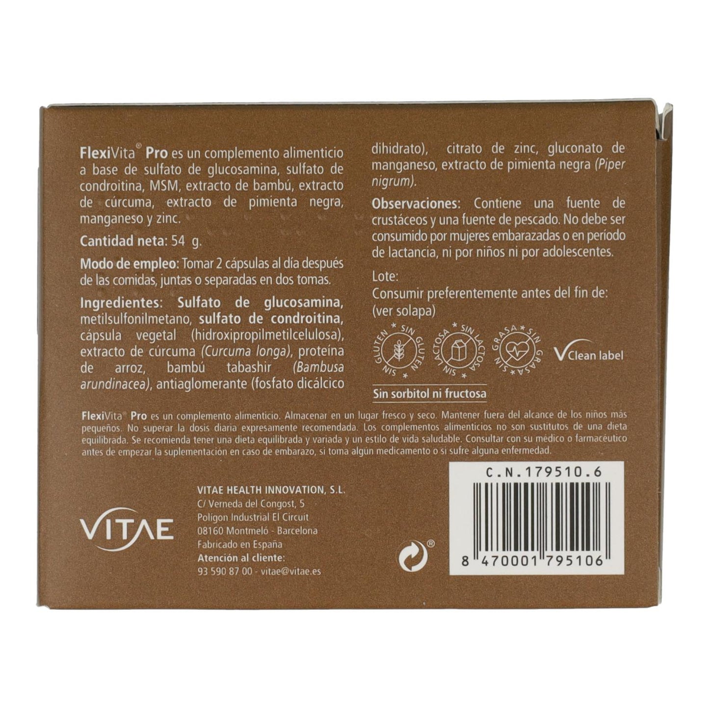 Pack 2x Flexivita Pro Vitae 60 Caps