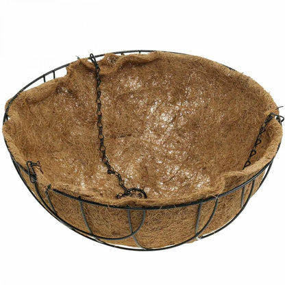 Cesto colgante redondo con forro de coco Ø25 cm Biotop