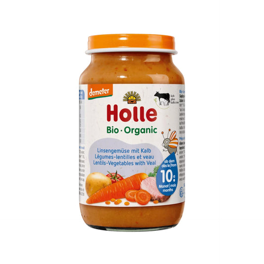 Potito Verduras y Lentejas con Ternera (desde el 10º mes) Eco/Dem Holle 220g