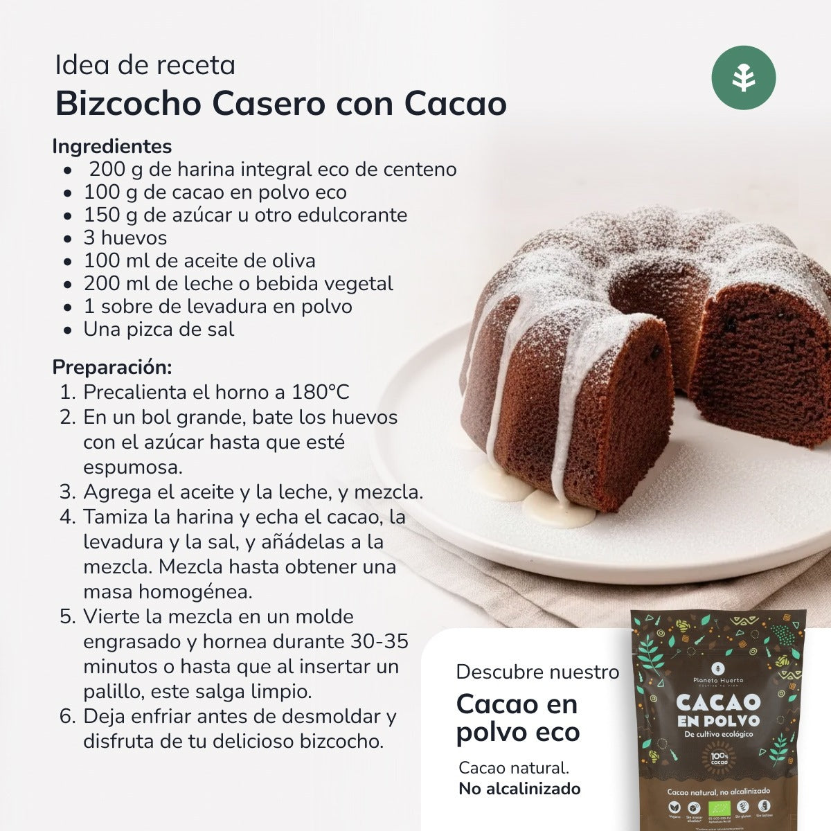 Harina Integral de Centeno Eco Planeta Huerto 5 Kg