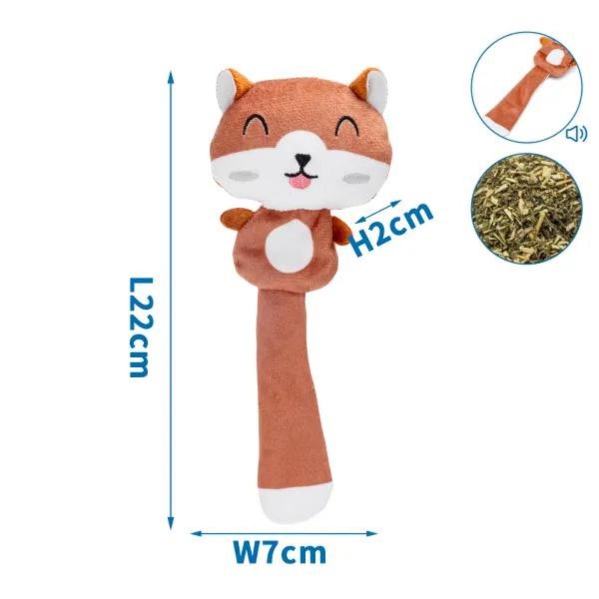 Peluche de ardilla con hierba gatera Nobleza