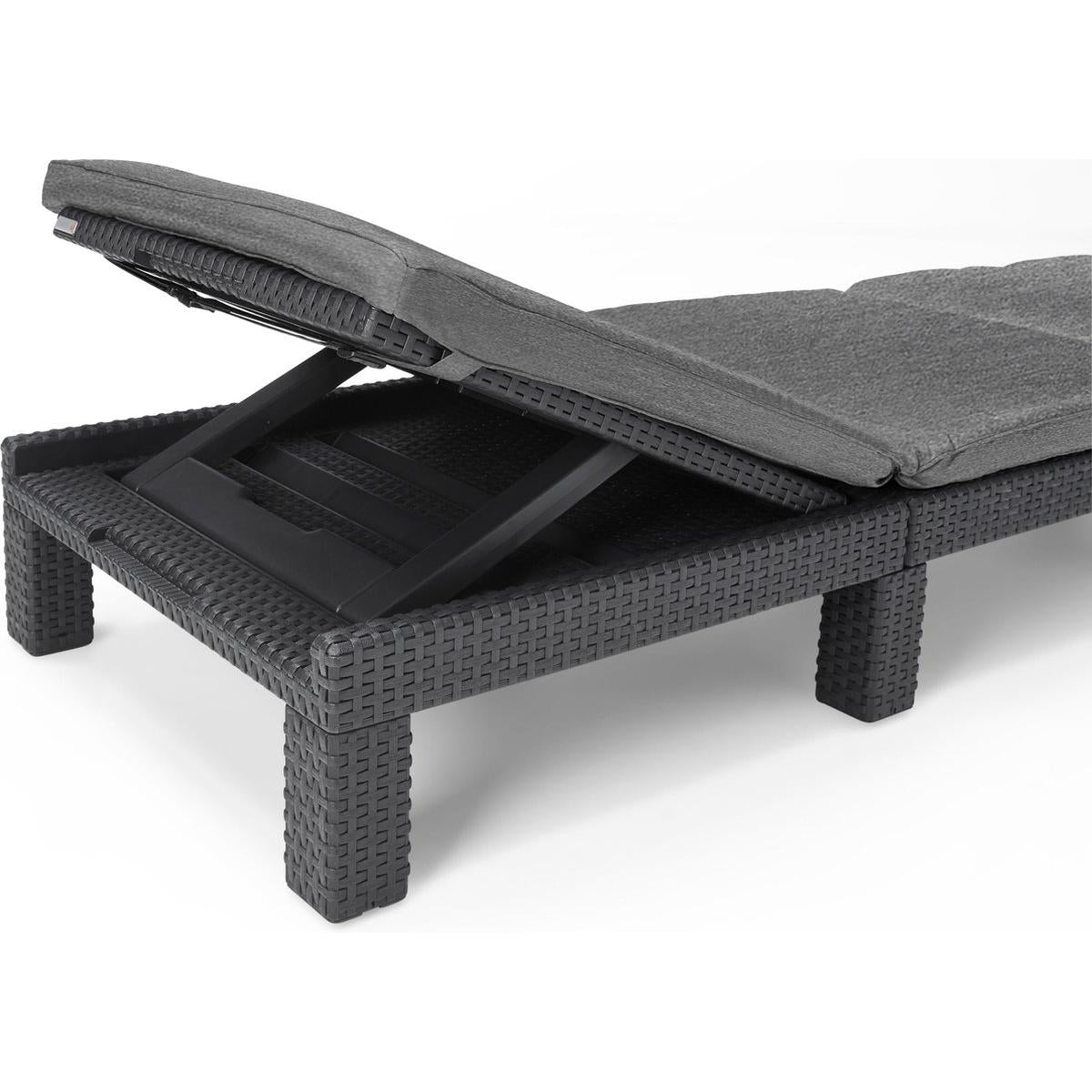 TUMBONA DAYTONA DELUXE 195 x 65 x 25 cm - Varios colores Capuchino