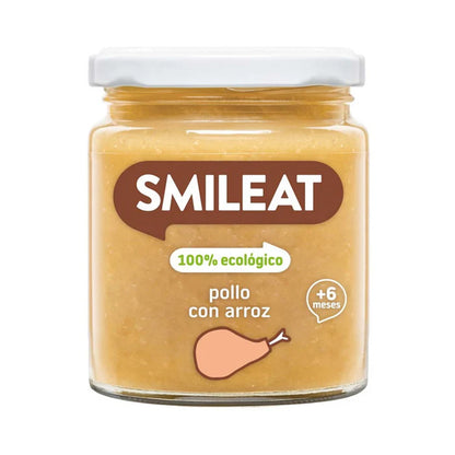Pack 3x Tarrito BIO Pollo con Arroz +6 meses Smileat 230g