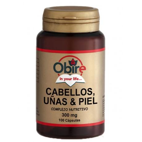 Cabellos Uña con levadura y Selenio Obire, 100 cápsulas