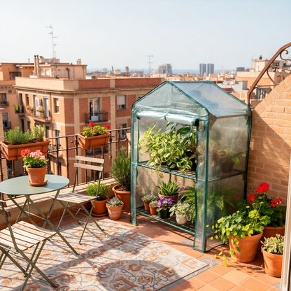 Invernadero de balcón 2 estantes Biotop