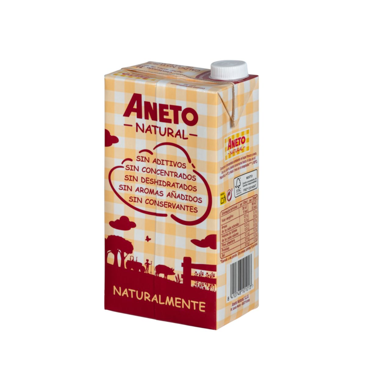 Caldo Natural Aneto Jamon, Aneto, 1L
