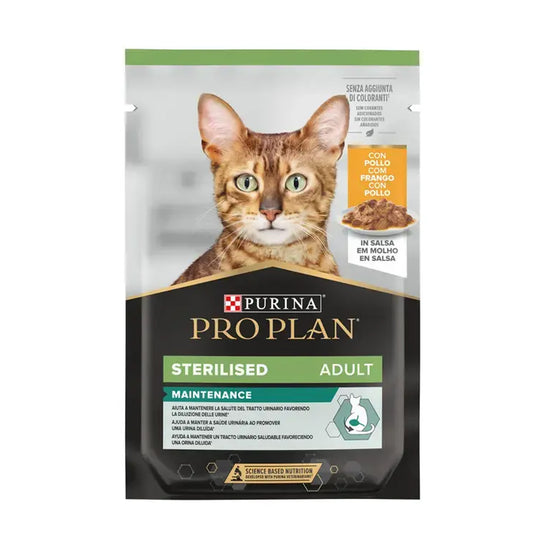 PRO PLAN Gato esterilizado Pollo en Salsa 85g