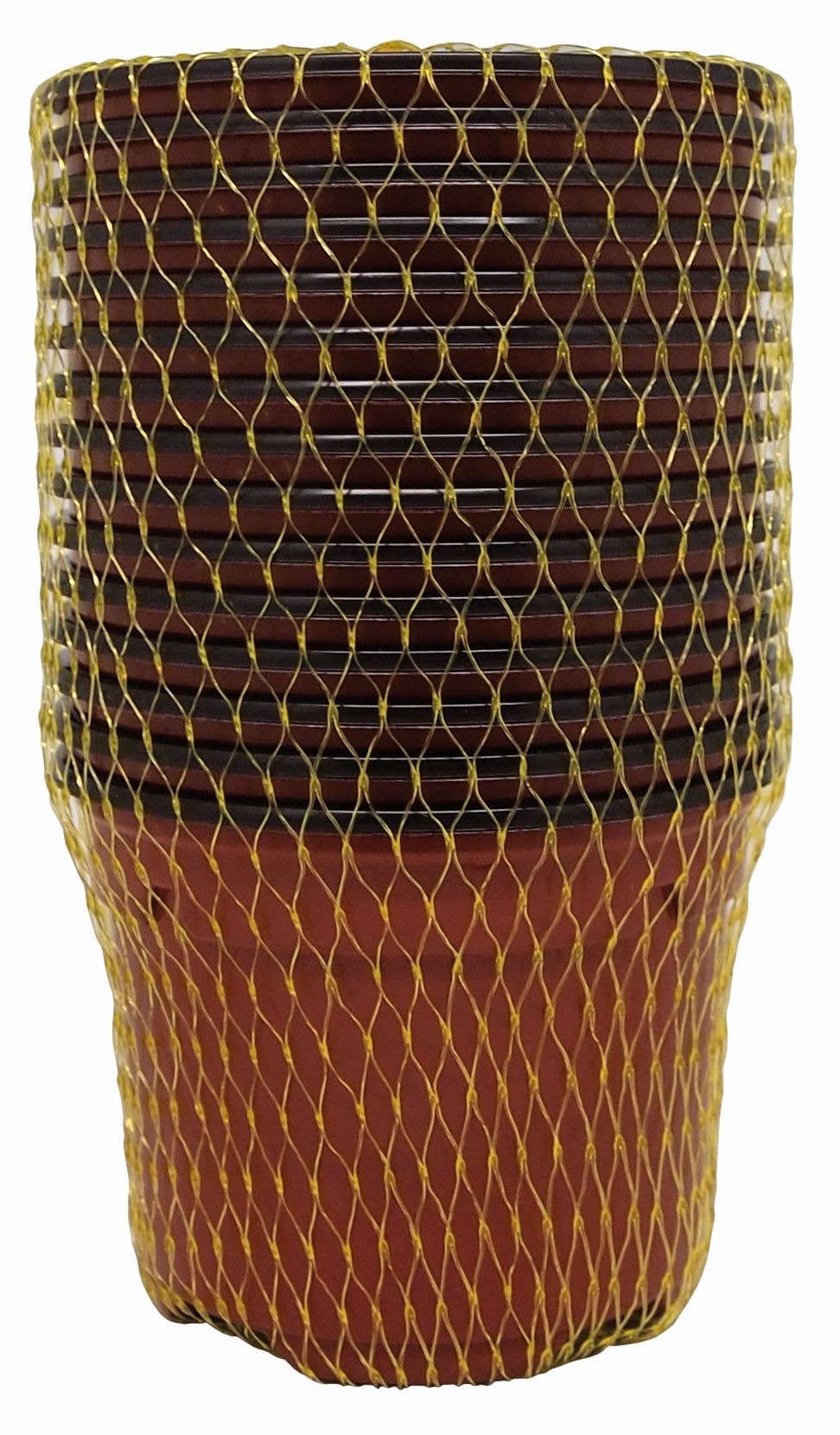 Set 15 Macetas Polipropileno Marrón 9 x 6,8 cm