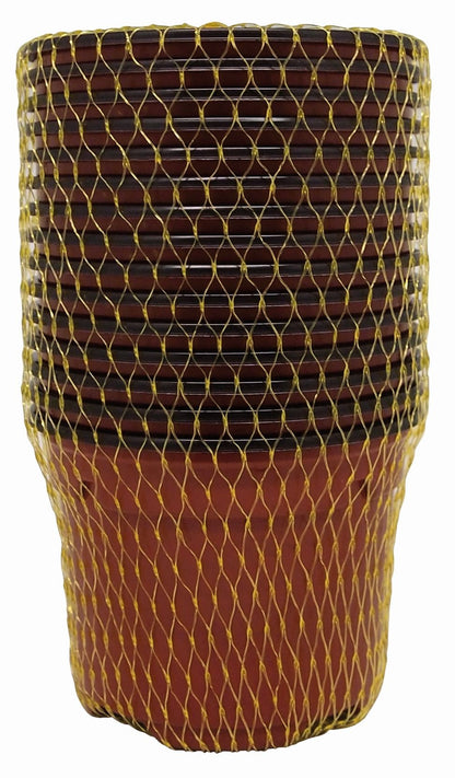 Set 15 Macetas Polipropileno Marrón 9 x 6,8 cm