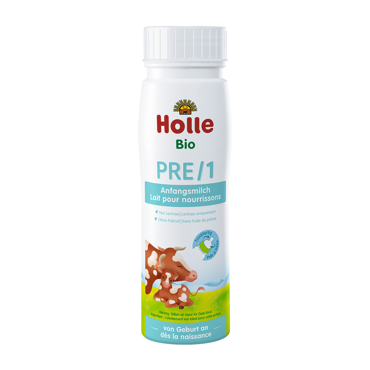 Leche inicial Formula PRE/1 - lista para beber bio / eco desde el nacimiento Holle 200ml