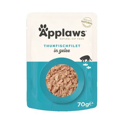 Comida húmeda para gatos Sobre Filete de atún en gelatina Applaws 70g