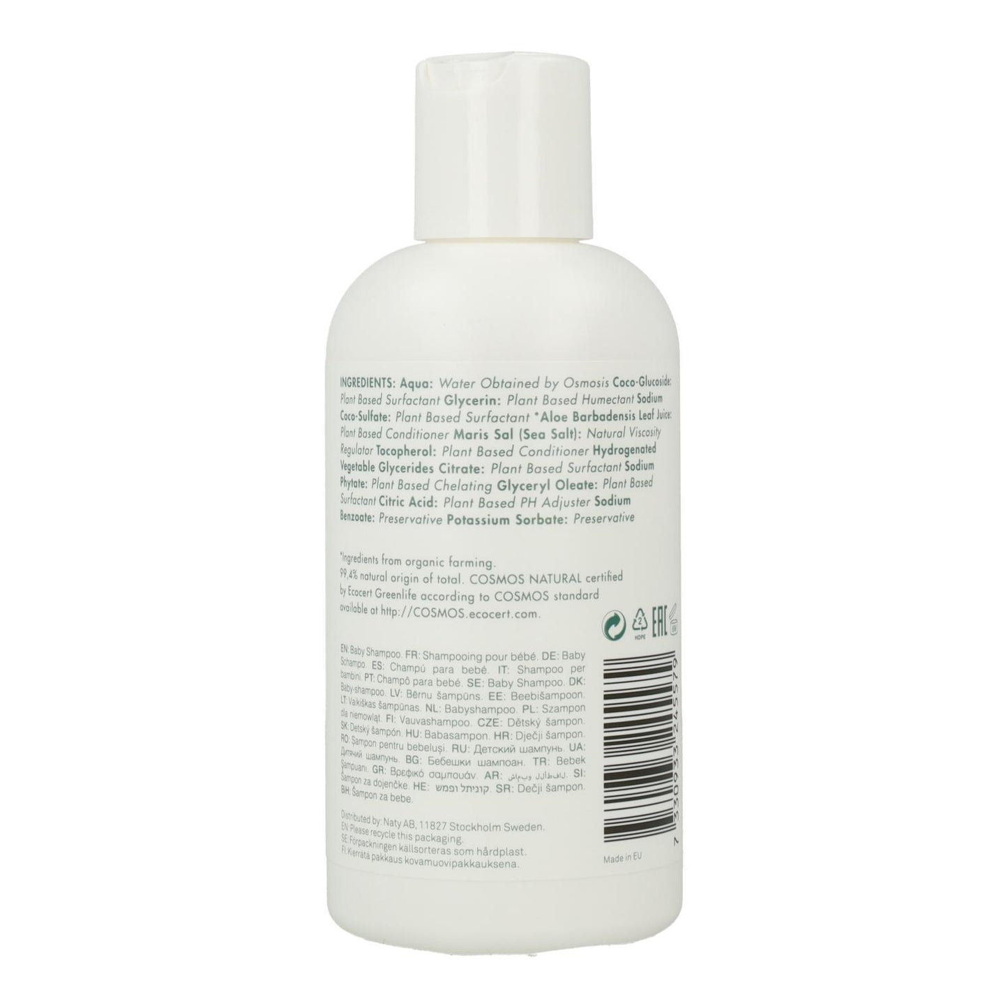 Champú para bebé 0m+ Naty 200 ml