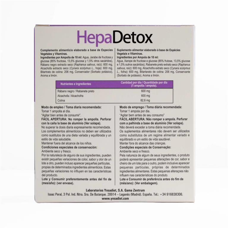 HepaDetox Ynsadiet 10 ampollas