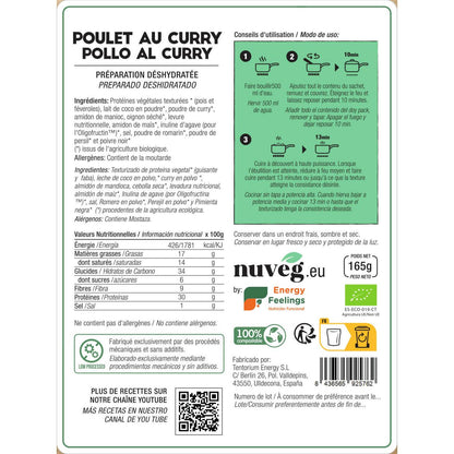 Pollo veg. al curry eco Nuveg 165 g
