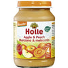 Tarrito ECO de manzana y melocotón +4 meses Holle 190 g