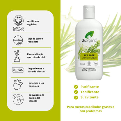 Acondicionador de árbol de té Dr. Orgánic 265ml