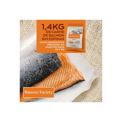 Nature's Variety Feline Adult original Esterilizado Salmon 7kg