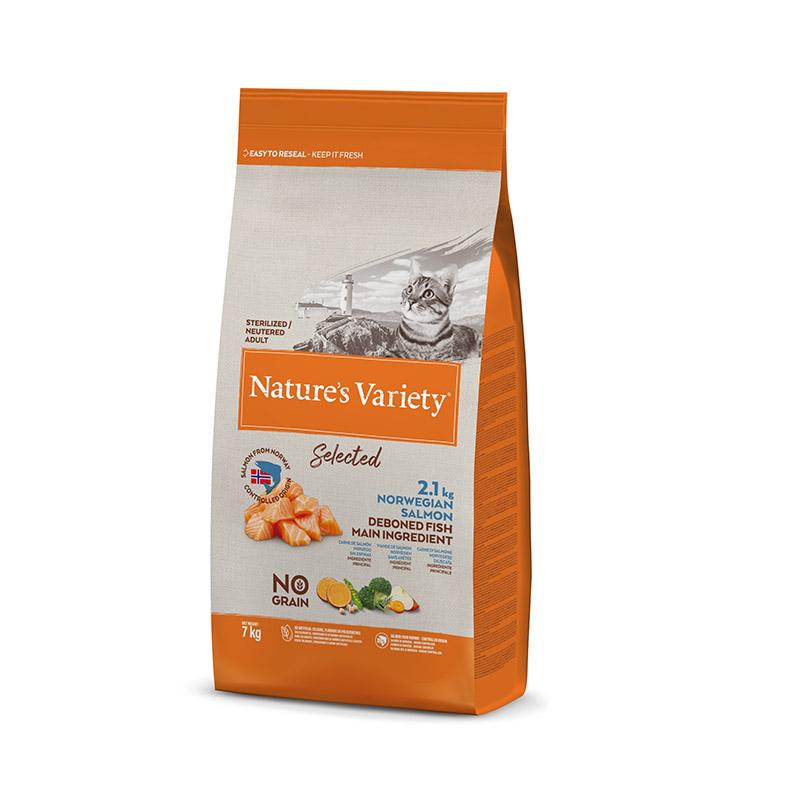 Nature's Variety Feline Adult selected Esterilizado Salmon 7kg