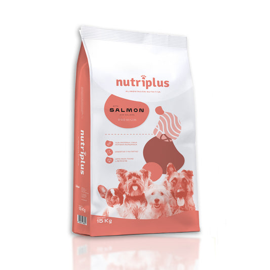 Nutriplus Pienso para perros Salmón 15 kg