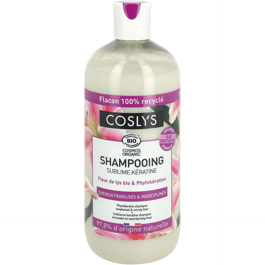 Champú para cabellos difíciles o rebeldes con keratina vegetal Coslys 500 ml