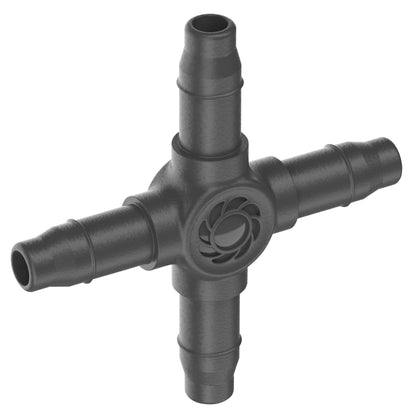 Pieza en cruz 4.6 mm (3/16") Microdripsystem Gardena