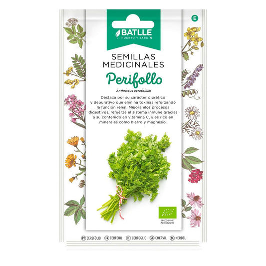 Semillas medicinales ecológicas de Perifollo Batlle