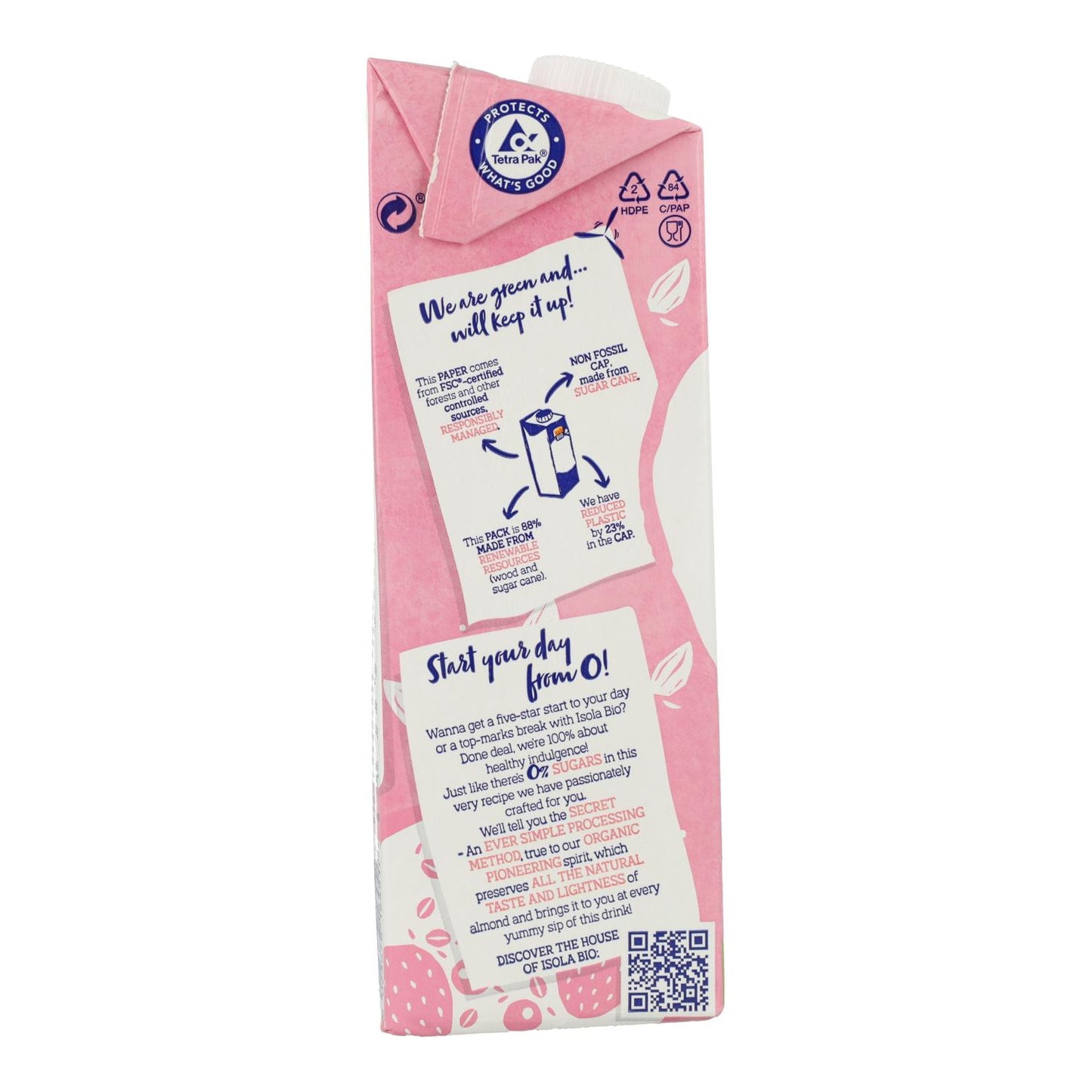 Pack 6 uds Bebida de Almendras Sin Azúcar Bio Isola Bio 1 L