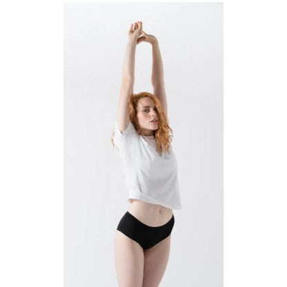 Braguita Culotte algodón orgánico negro Minimalism
