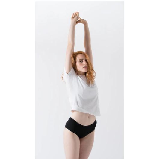 Braguita Culotte algodón orgánico negro Minimalism